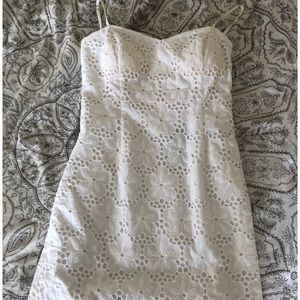 White Lace Lilly Pulitzer Mini Dress